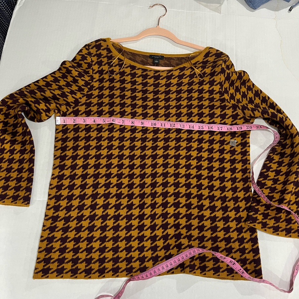 ANN TAYLOR HOUNDSTOOTH SWEATER NEW WITH TAG (365) - Picture 15 of 16